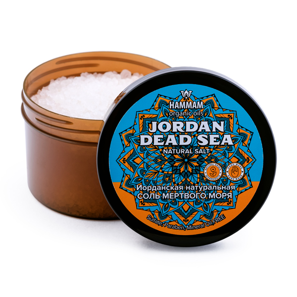 Натуральная соль Мертвого моря Jordan Dead Sea Hammam Organic Oils