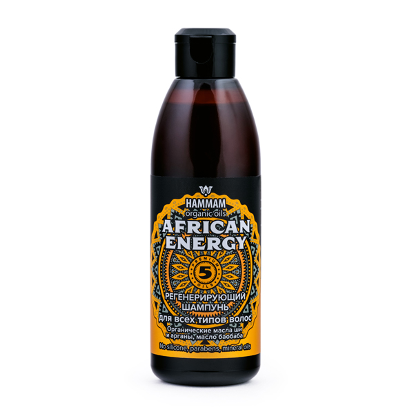 Набор регенерирующей африканской уходовой косметики African Energy для всех типов волос Hammam Organic Oils