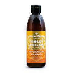 Марокканский шампунь Gold Argan питание и уход для всех типов волос Hammam Organic Oils