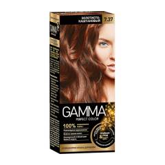 Крем-краска для волос Gamma Perfect Color «Золотисто-каштановый 7.37»