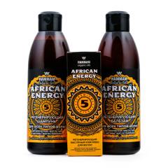 Набор африканской уходовой косметики African Energy для всех типов волос Hammam Organic Oils