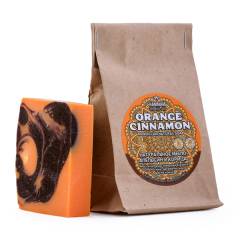 Марокканское натуральное мыло Orange Cinnamon для рук и тела Hammam Organic Oils