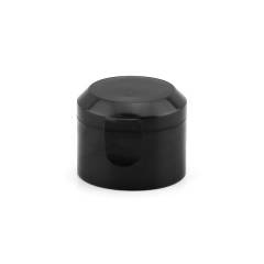 Черный колпачок флип-топ для флакона с горловиной 28 мм