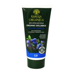Био-скраб для лица Organic Golubika «Глубокое очищение» для нормальной кожи Karelia Organica